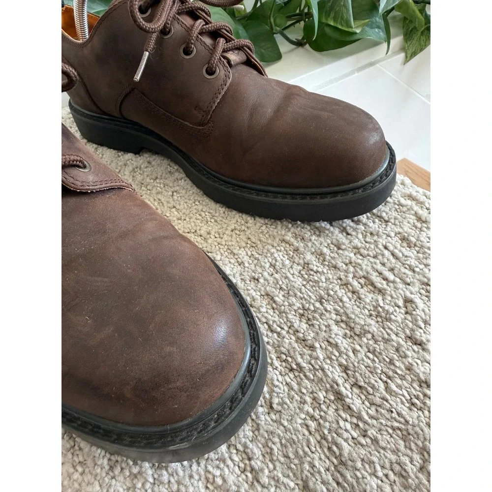 Timberland Stormbuck Plain Toe Oxford Leather Shoes Brown 95040 Men 10.5